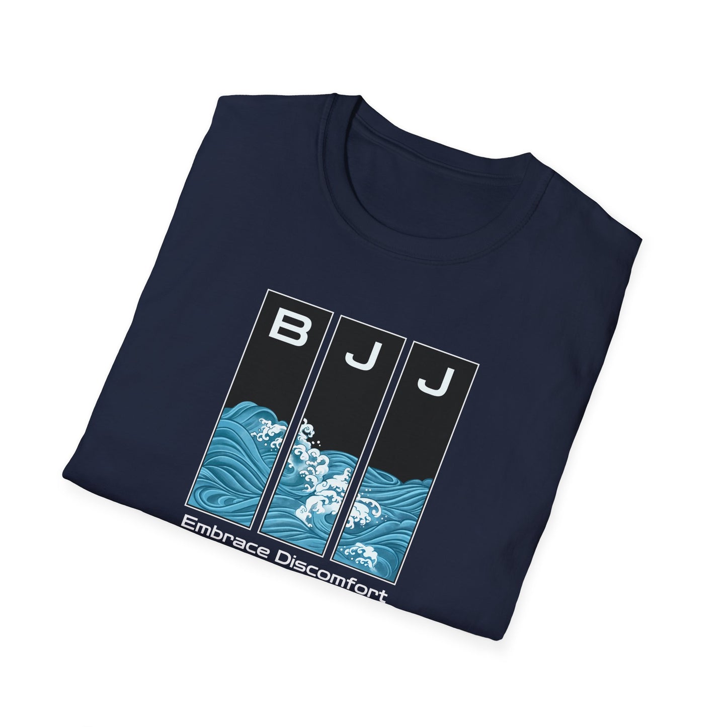 Embrace Discomfort Graphic BJJ T-shirt back view | Frames Culture BJJ t-shirt