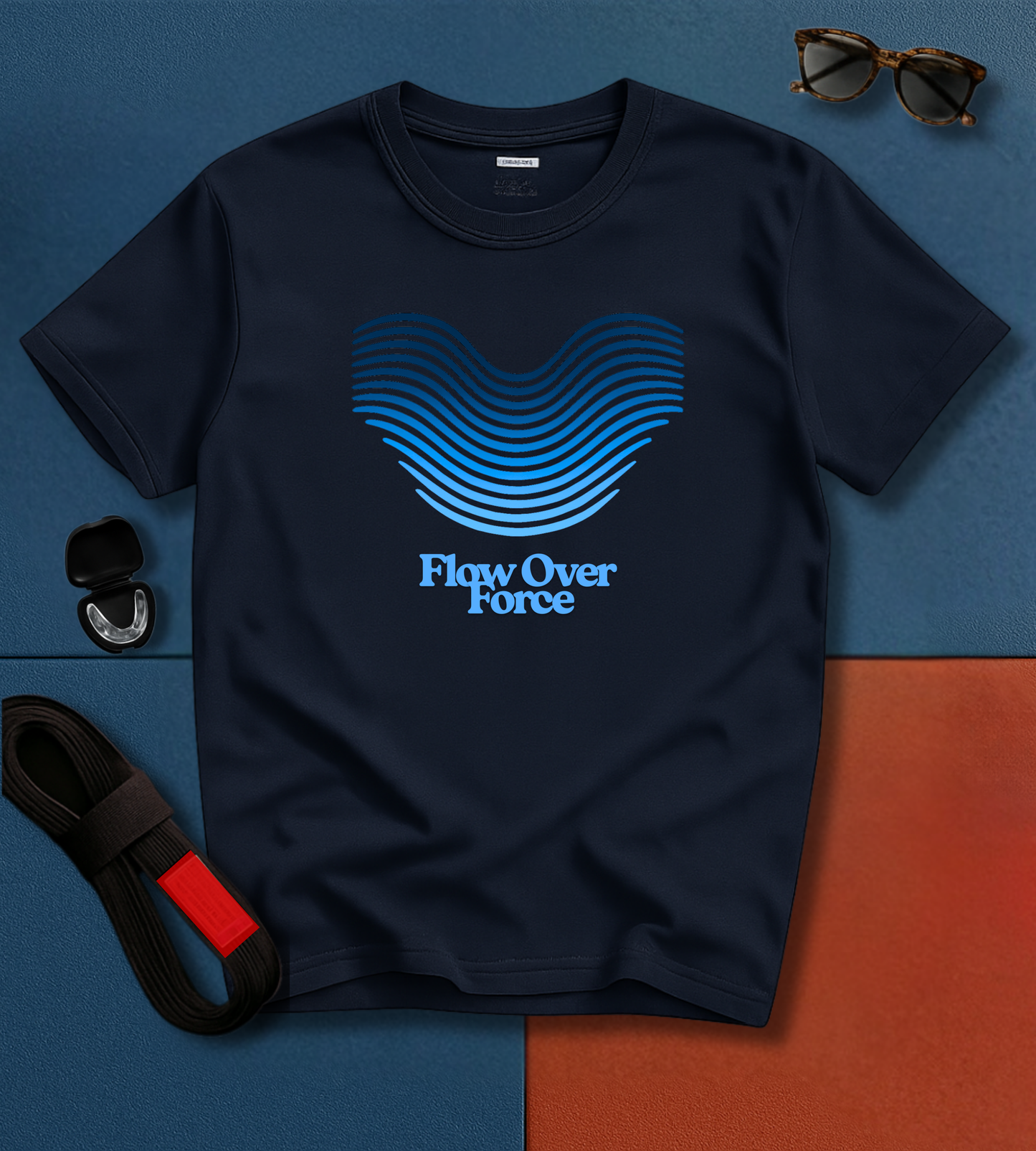 Brazilian Jiu-Jitsu Short Sleeve Shirt: Flow Over Force