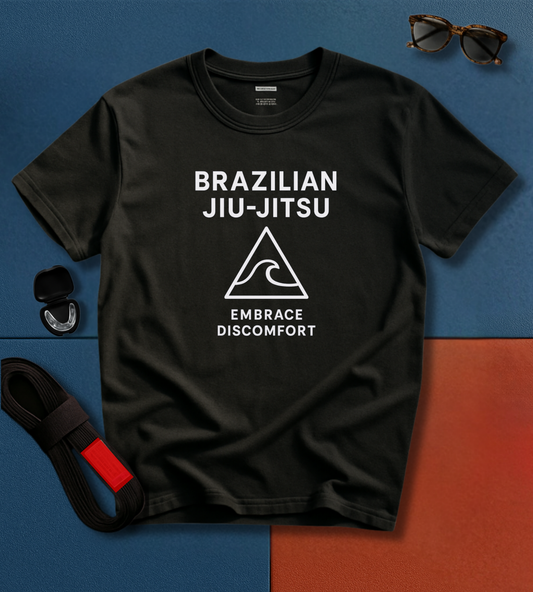 Black / S Embrace Discomfort Jiu Jitsu Shirt T-Shirt - Frames Culture