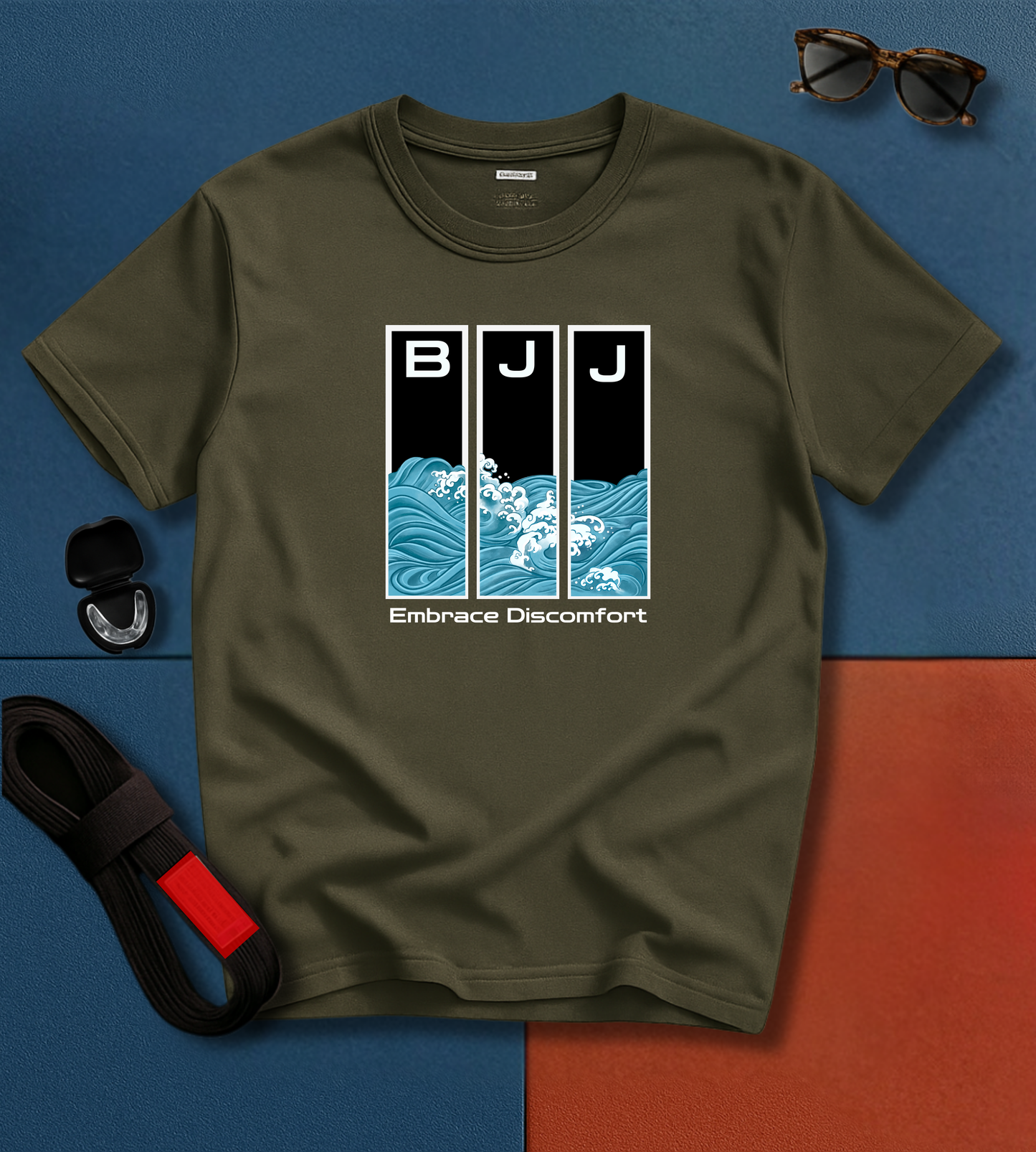 Brazilian Jiu-Jitsu Short Sleeve Shirt: Embrace Discomfort Waves