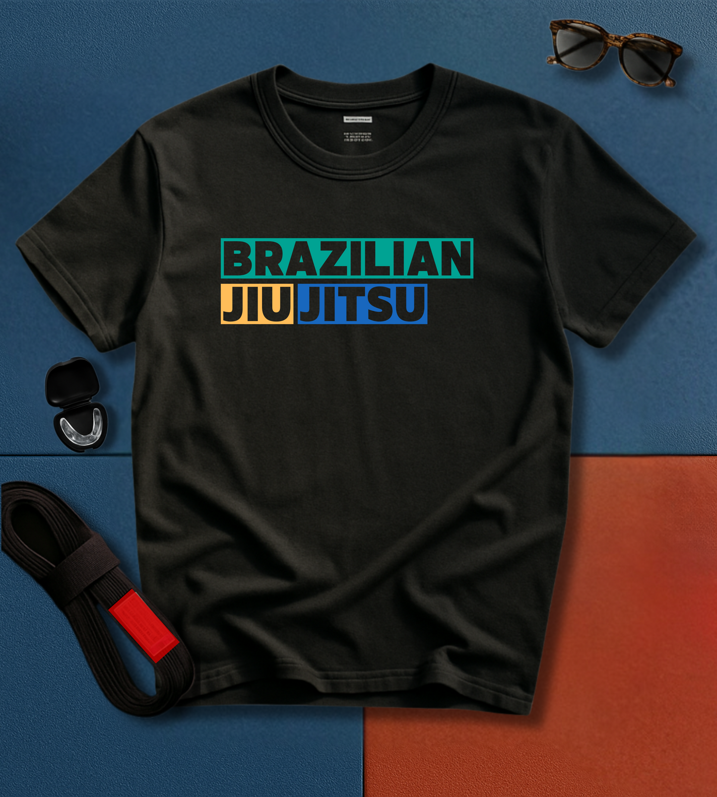 Brazilian Jiu Jitsu shirt - Green, Yellow and Blue