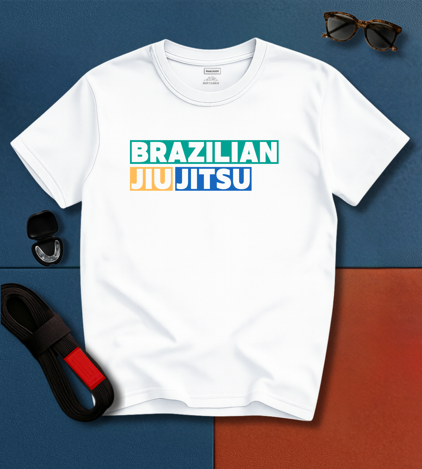 Brazilian Jiu Jitsu shirt - Green, Yellow and Blue