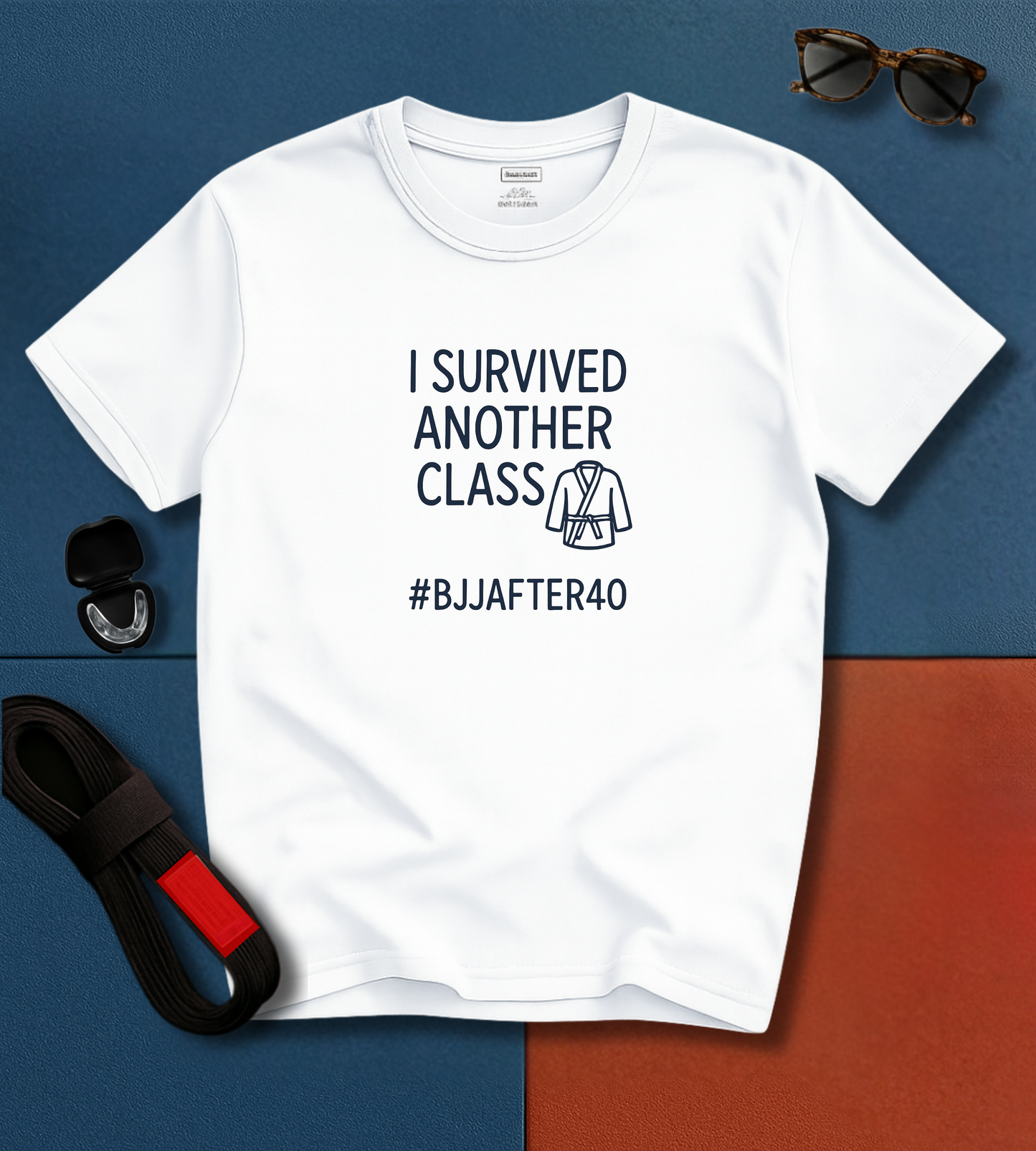 Brazilian Jiu Jitsu shirt - BJJAfter40: I Survived Another Class