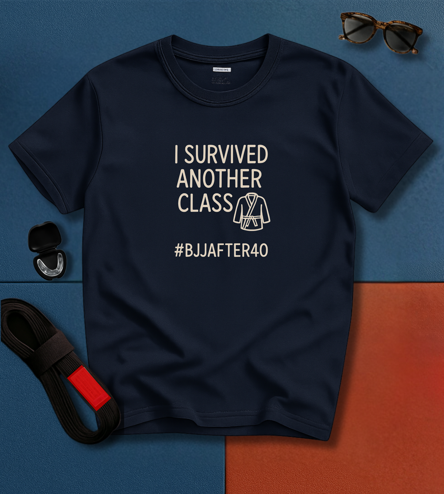 Brazilian Jiu Jitsu shirt - BJJAfter40: I Survived Another Class