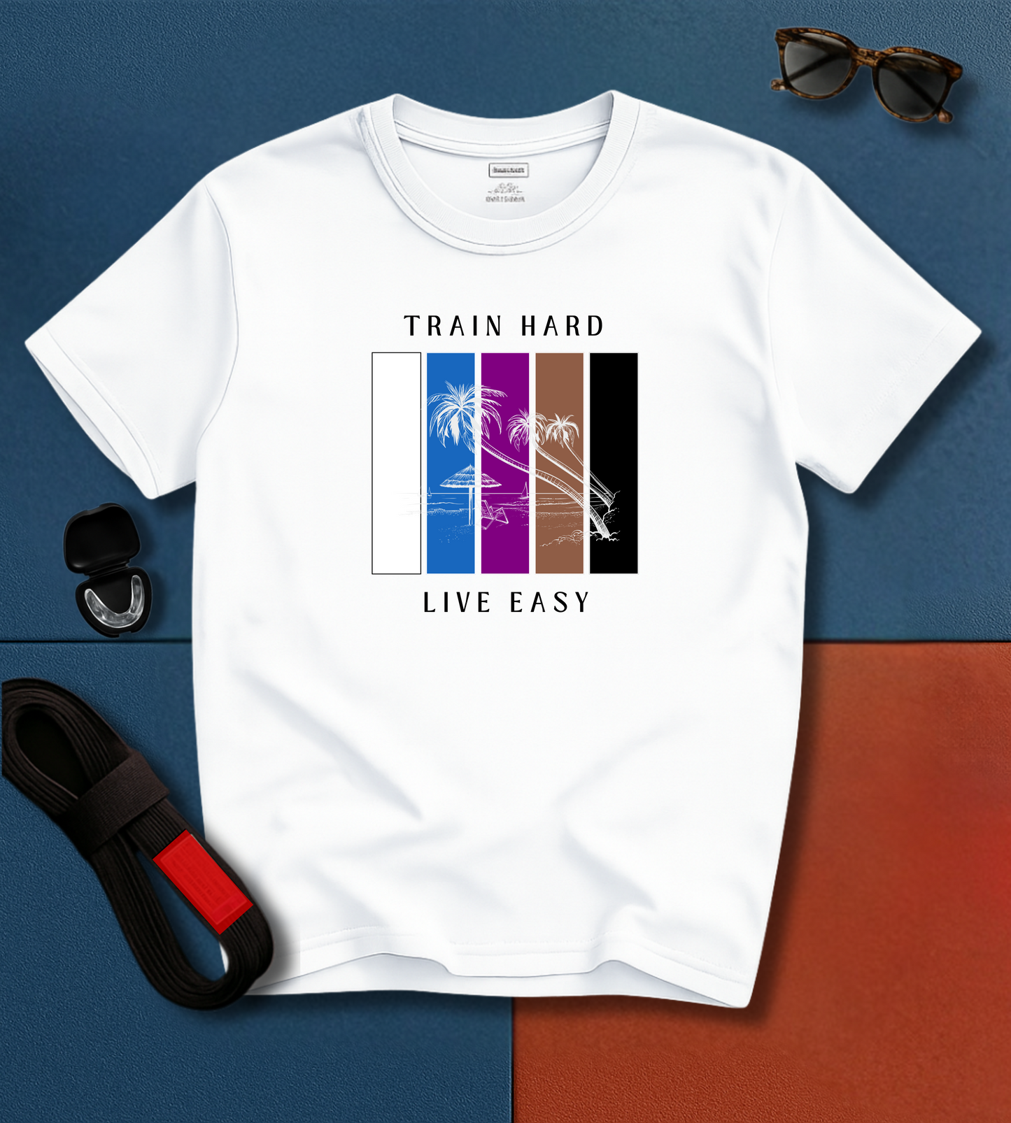 Brazilian Jiu Jitsu shirt - Train Hard, Live Easy