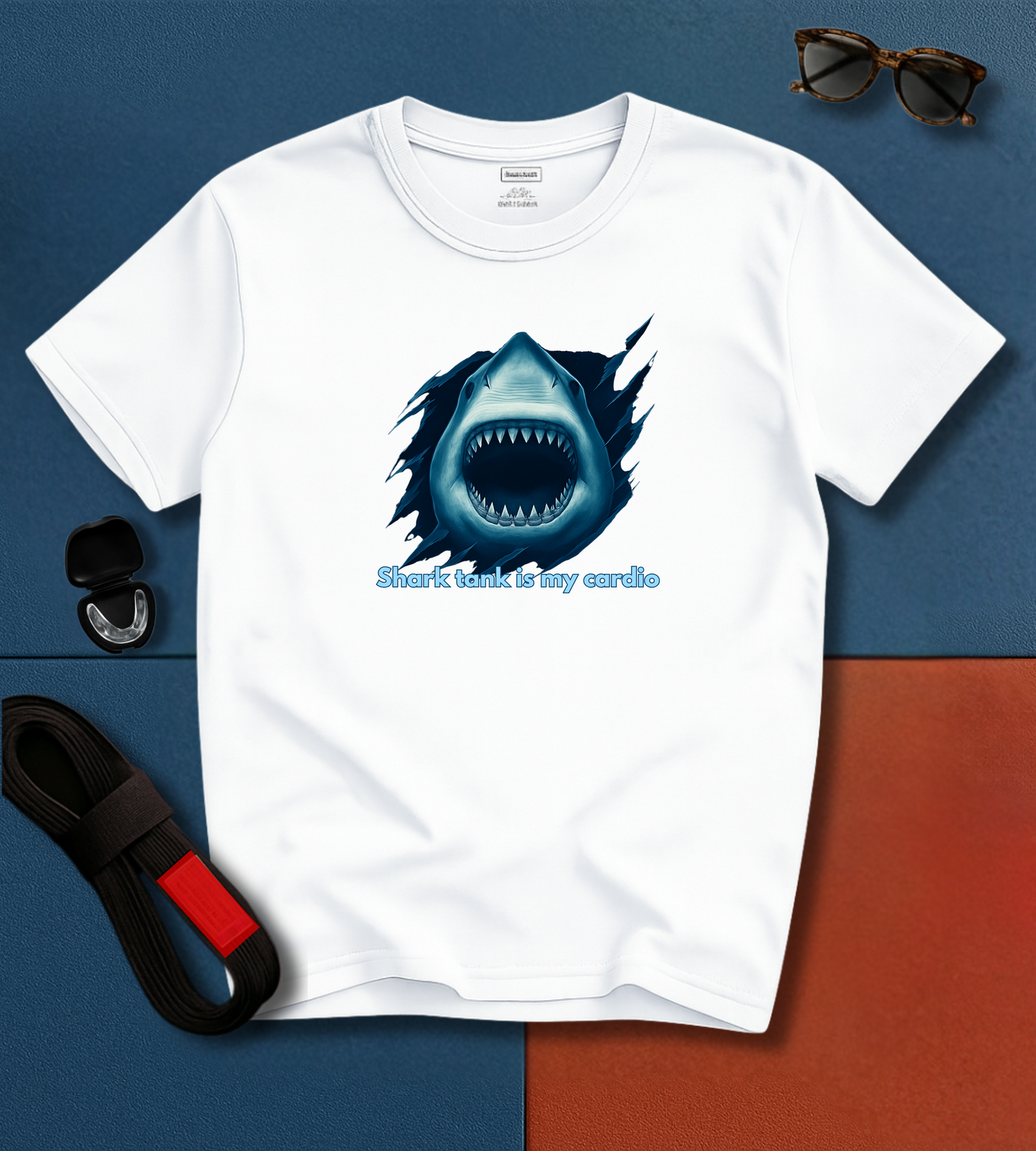 Jiu Jitsu T-Shirt - Shark Tank is My Cardio