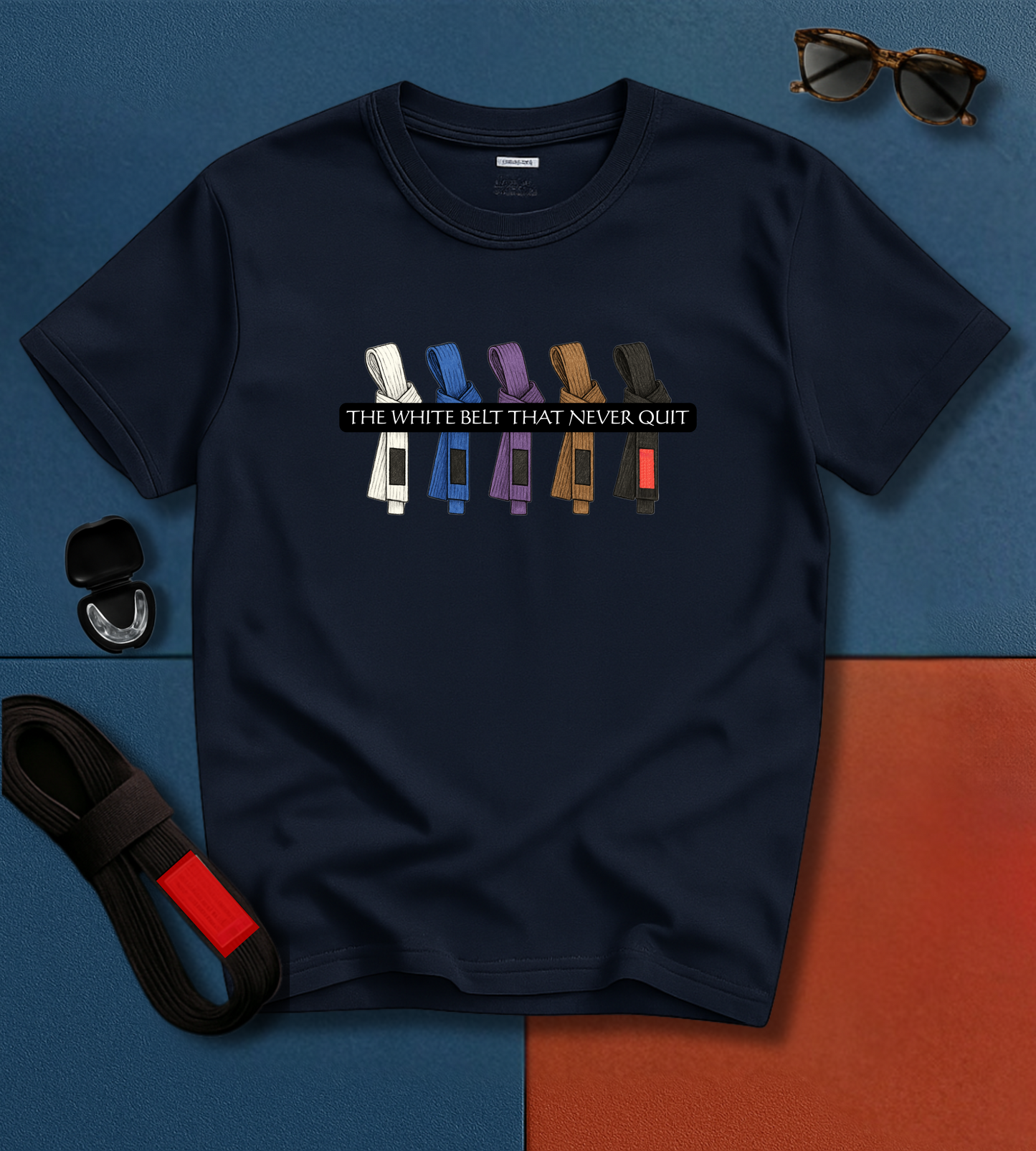 Jiu Jitsu T-Shirt - White Belt Never Quit