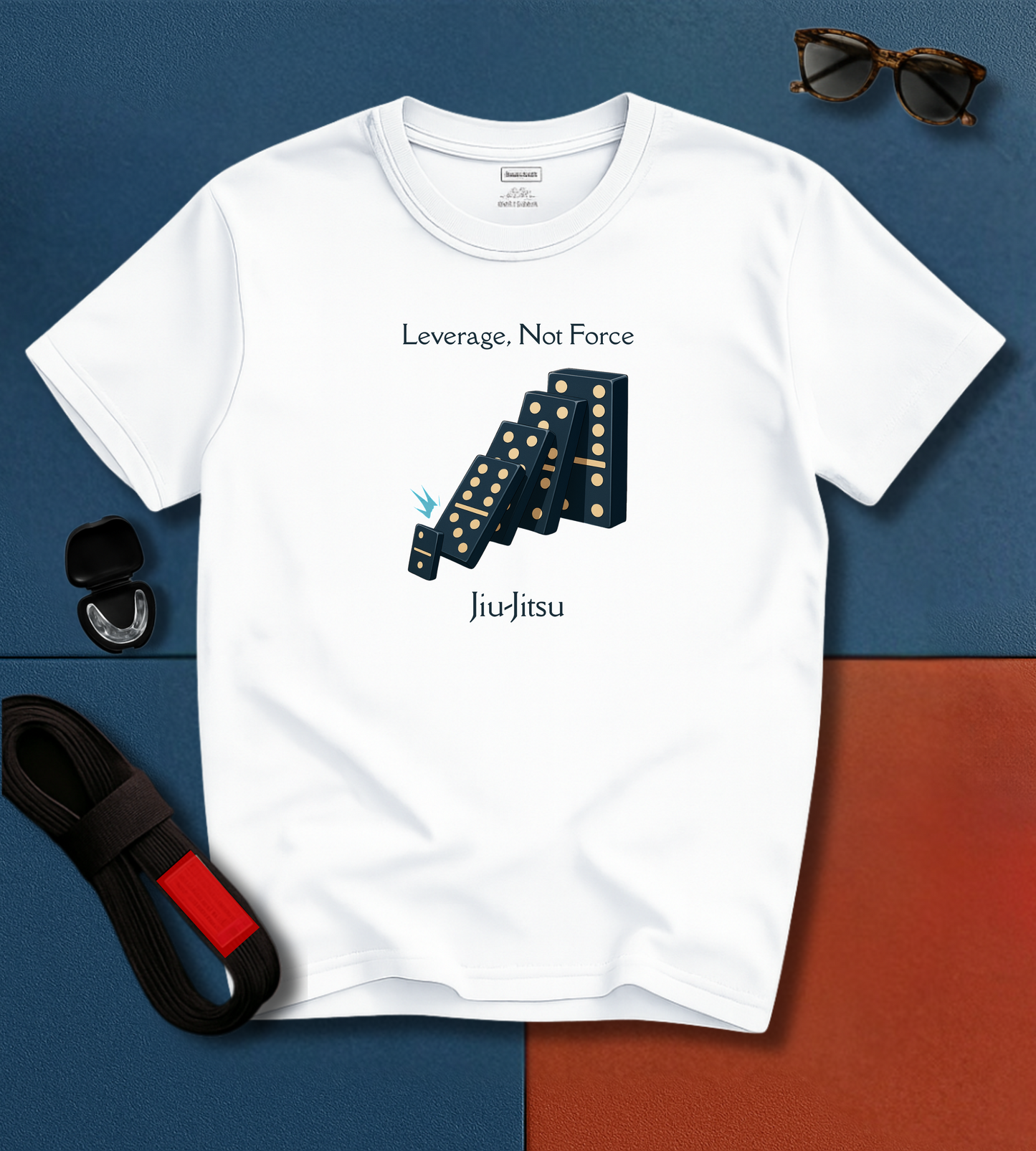 Jiu Jitsu T-Shirt - Leverage, Not Force