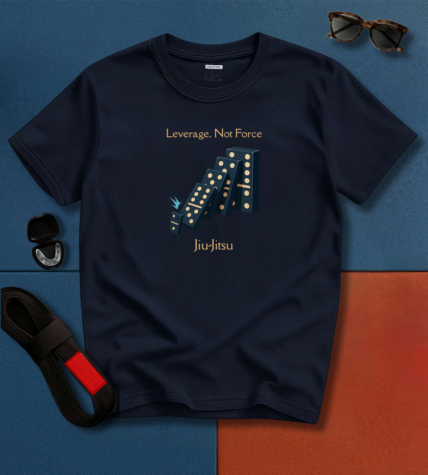 Jiu Jitsu T-Shirt - Leverage, Not Force
