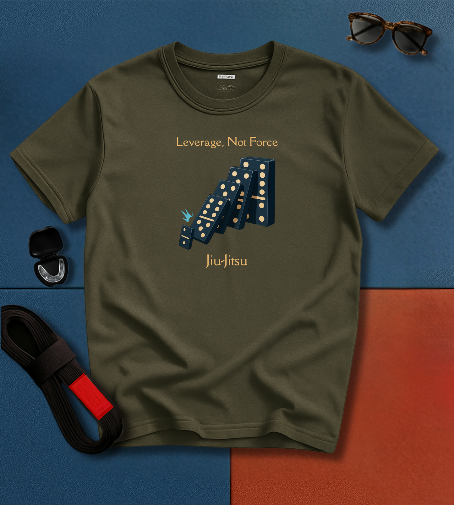 Jiu Jitsu T-Shirt - Leverage, Not Force