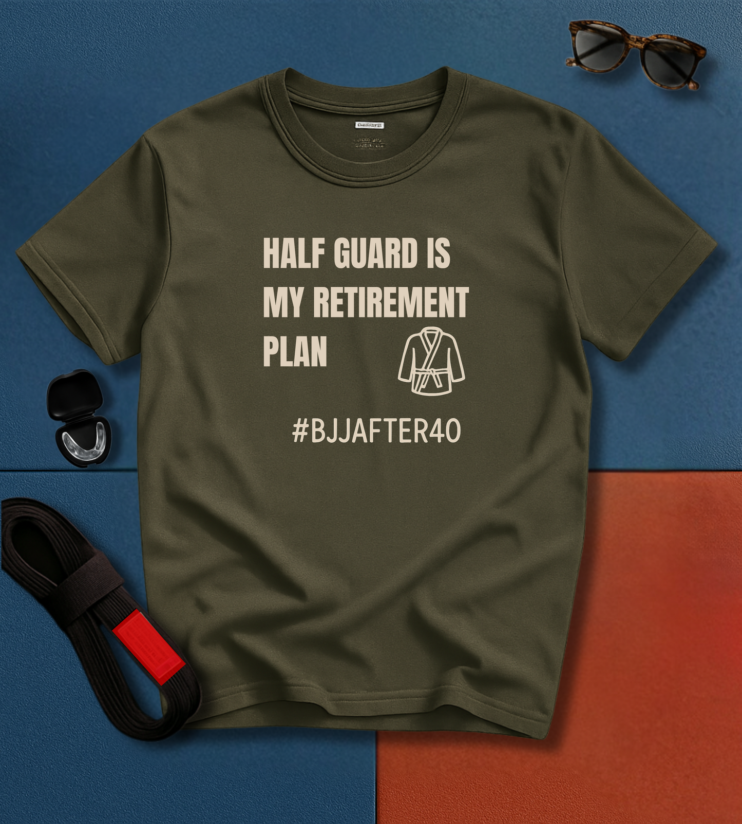 Jiu Jitsu T-Shirt - Half Guard Retirement Plan
