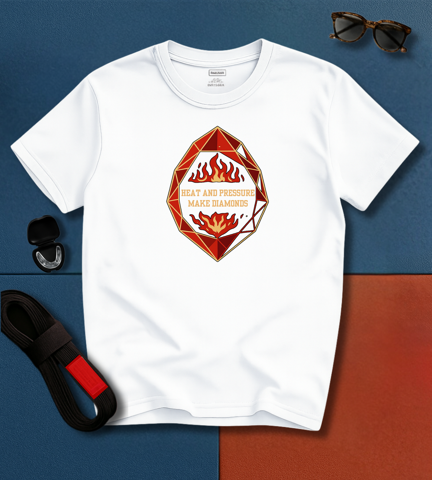 Jiu Jitsu T-Shirt - Heat And Pressure Makes Diamonds