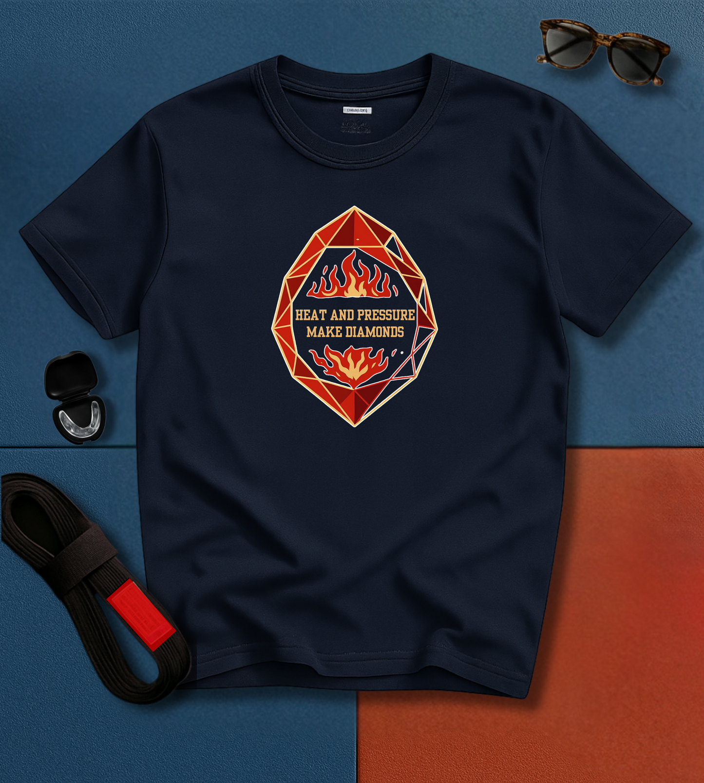 Jiu Jitsu T-Shirt - Heat And Pressure Makes Diamonds