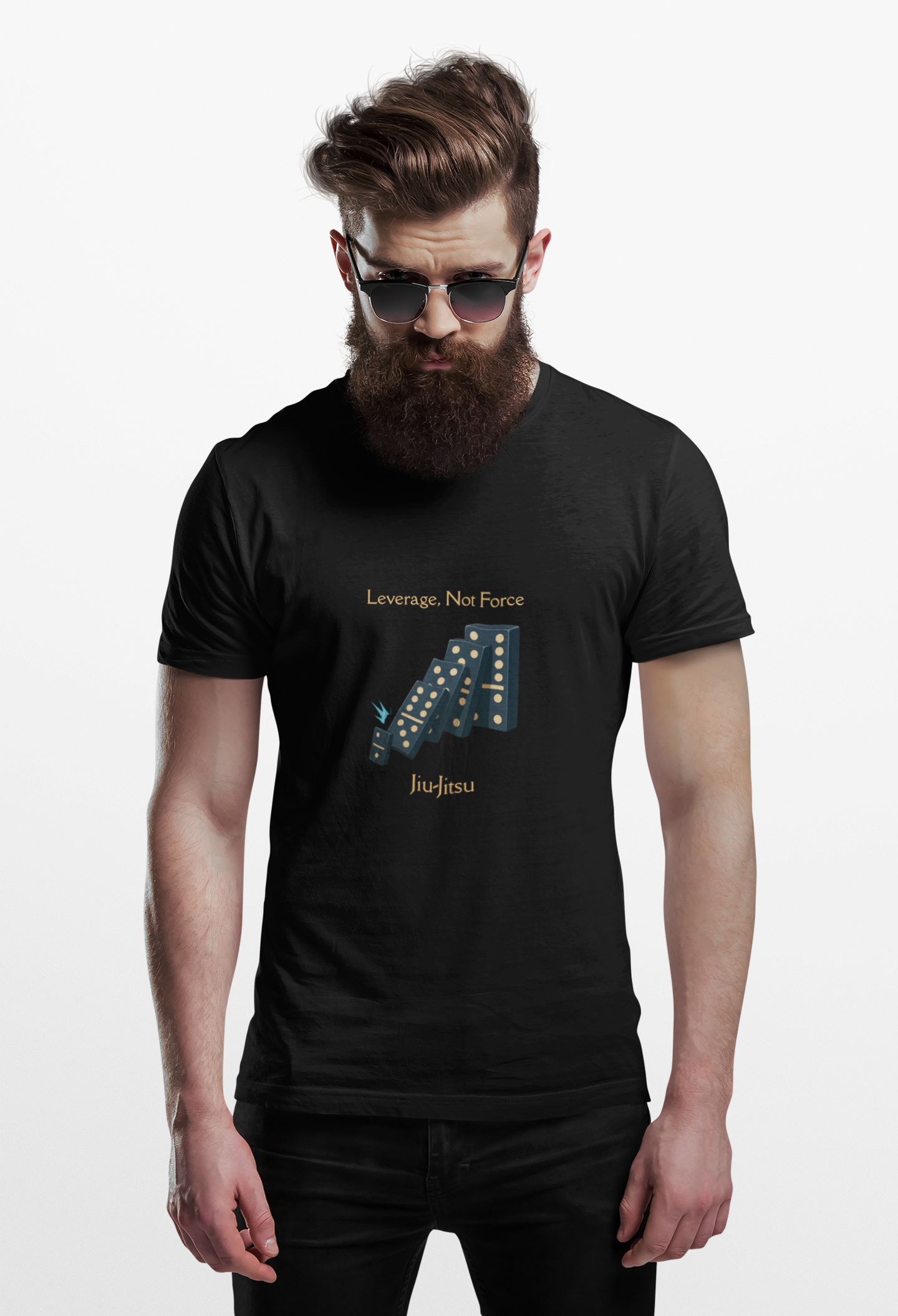 Jiu Jitsu T-Shirt - Leverage, Not Force