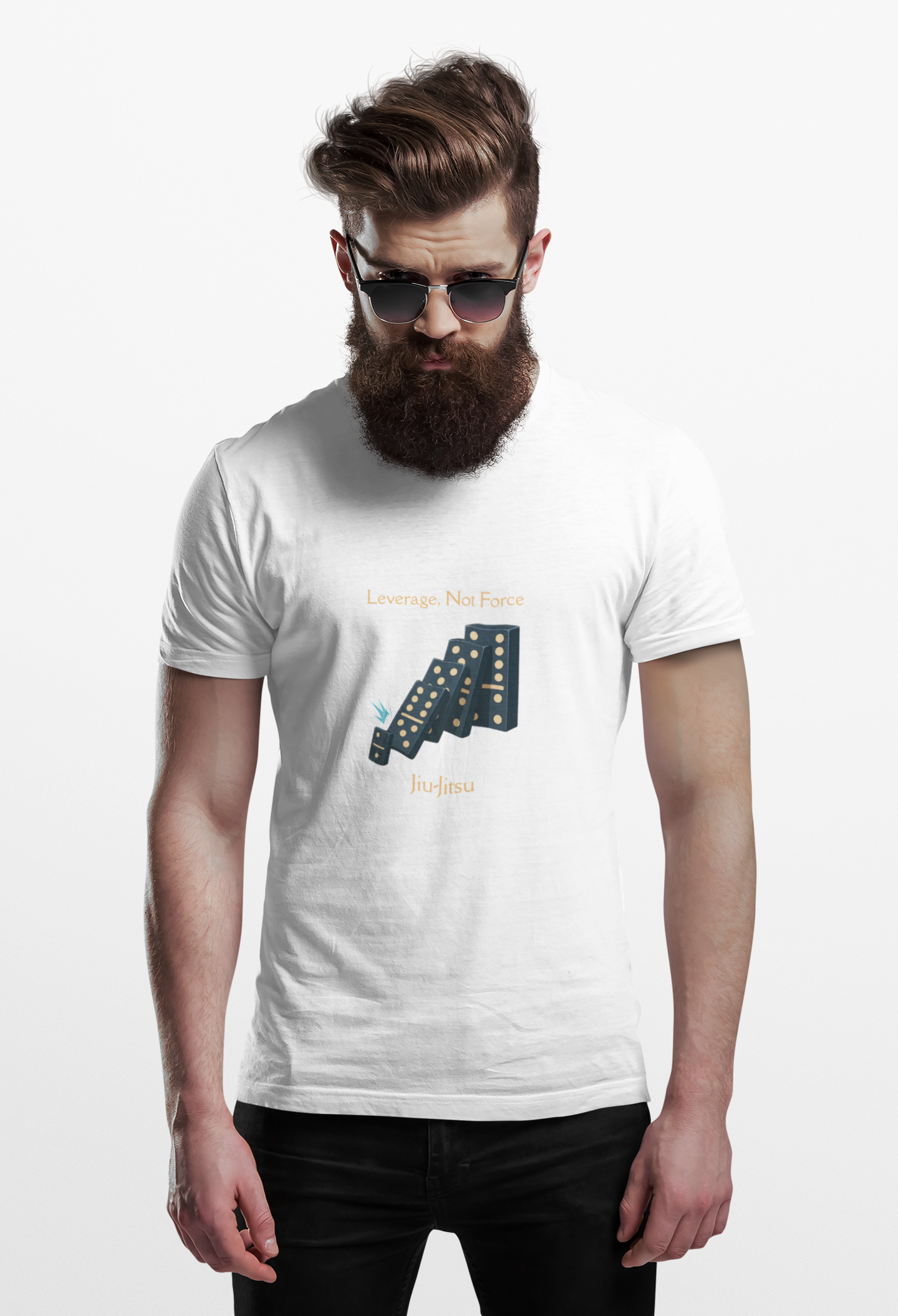 Jiu Jitsu T-Shirt - Leverage, Not Force