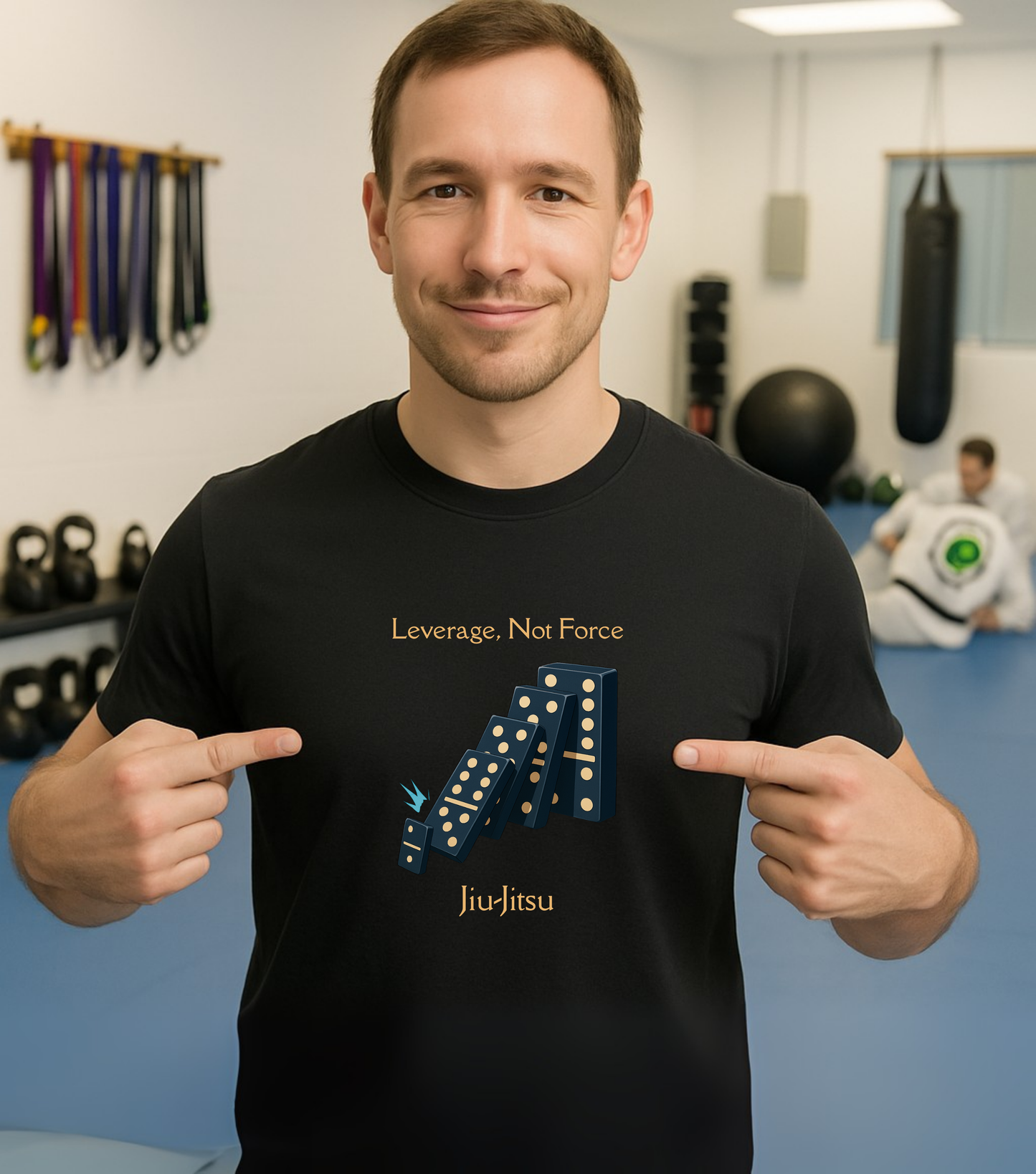Jiu Jitsu T-Shirt - Leverage, Not Force