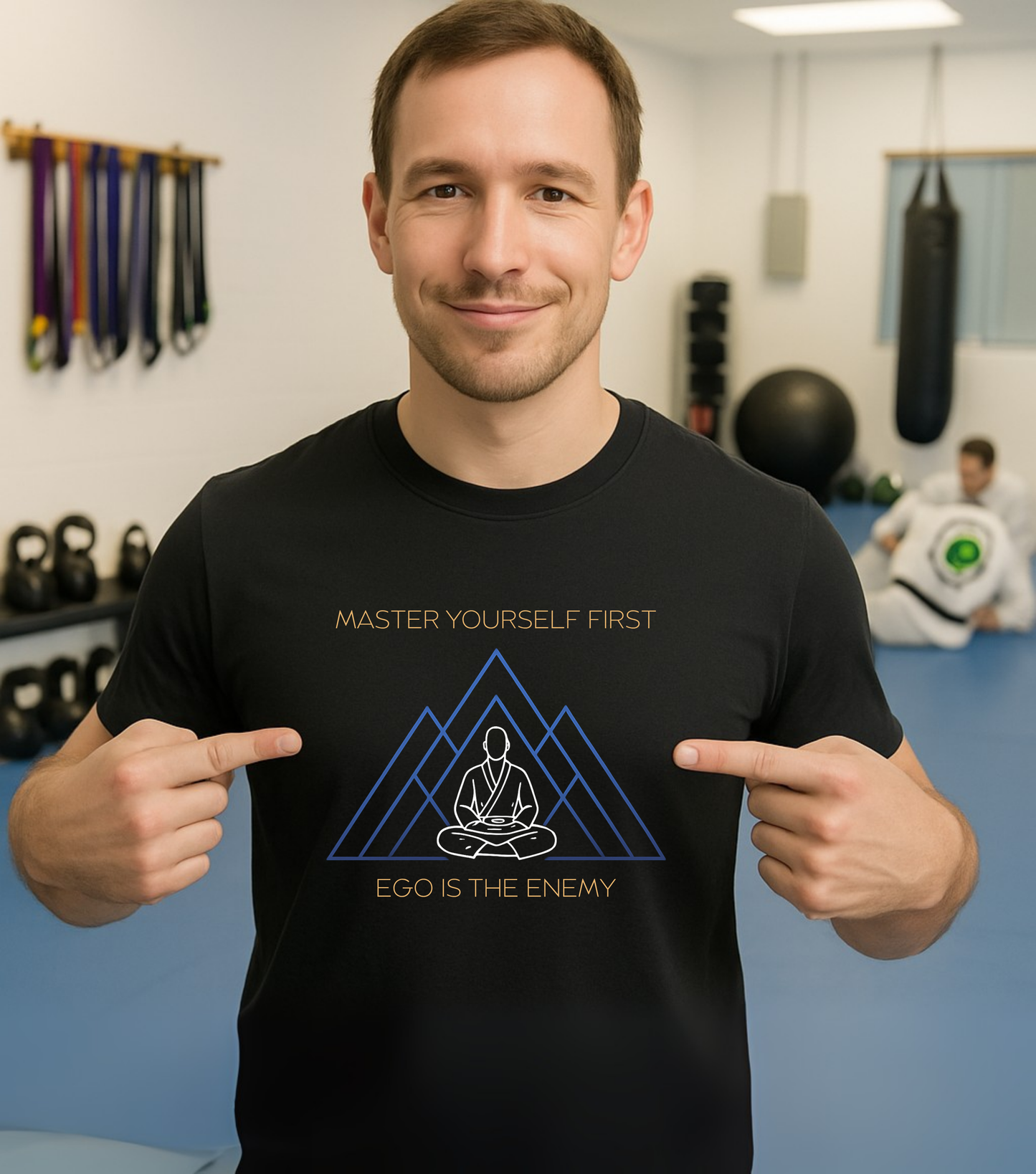 Jiu Jitsu T-Shirt - Master Yourself, Ego is the Enemy