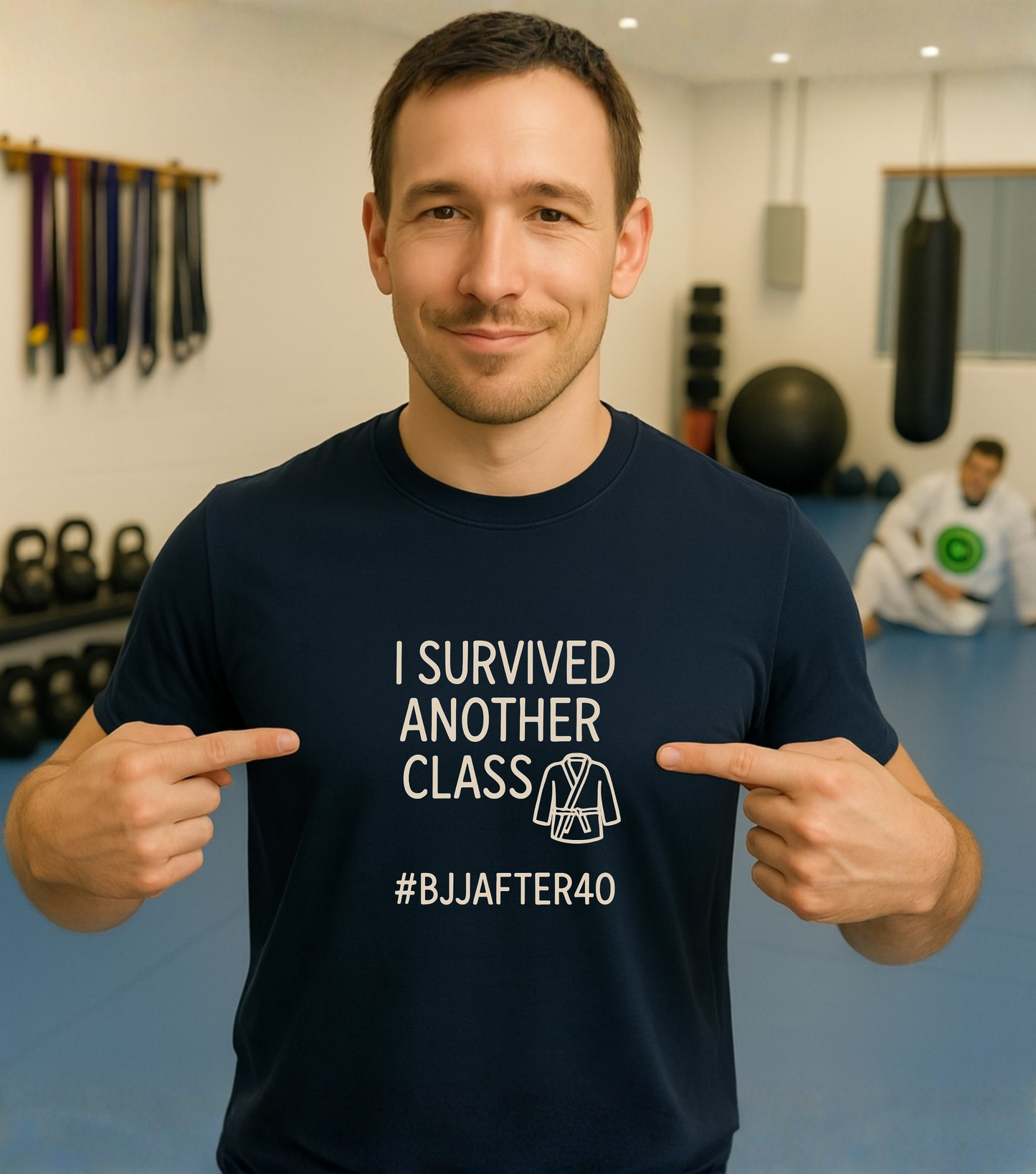 Brazilian Jiu Jitsu shirt - BJJAfter40: I Survived Another Class