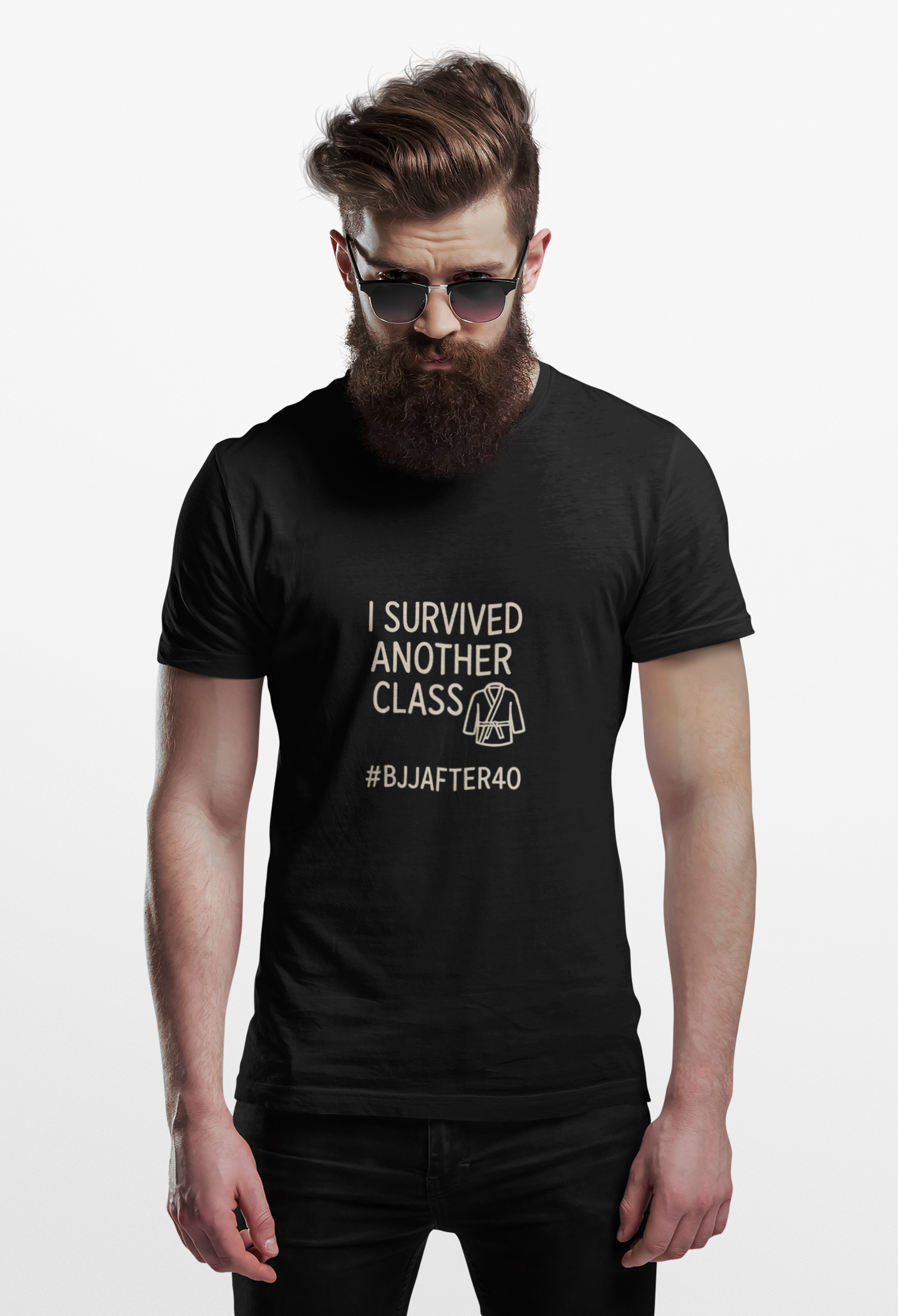 Brazilian Jiu Jitsu shirt - BJJAfter40: I Survived Another Class