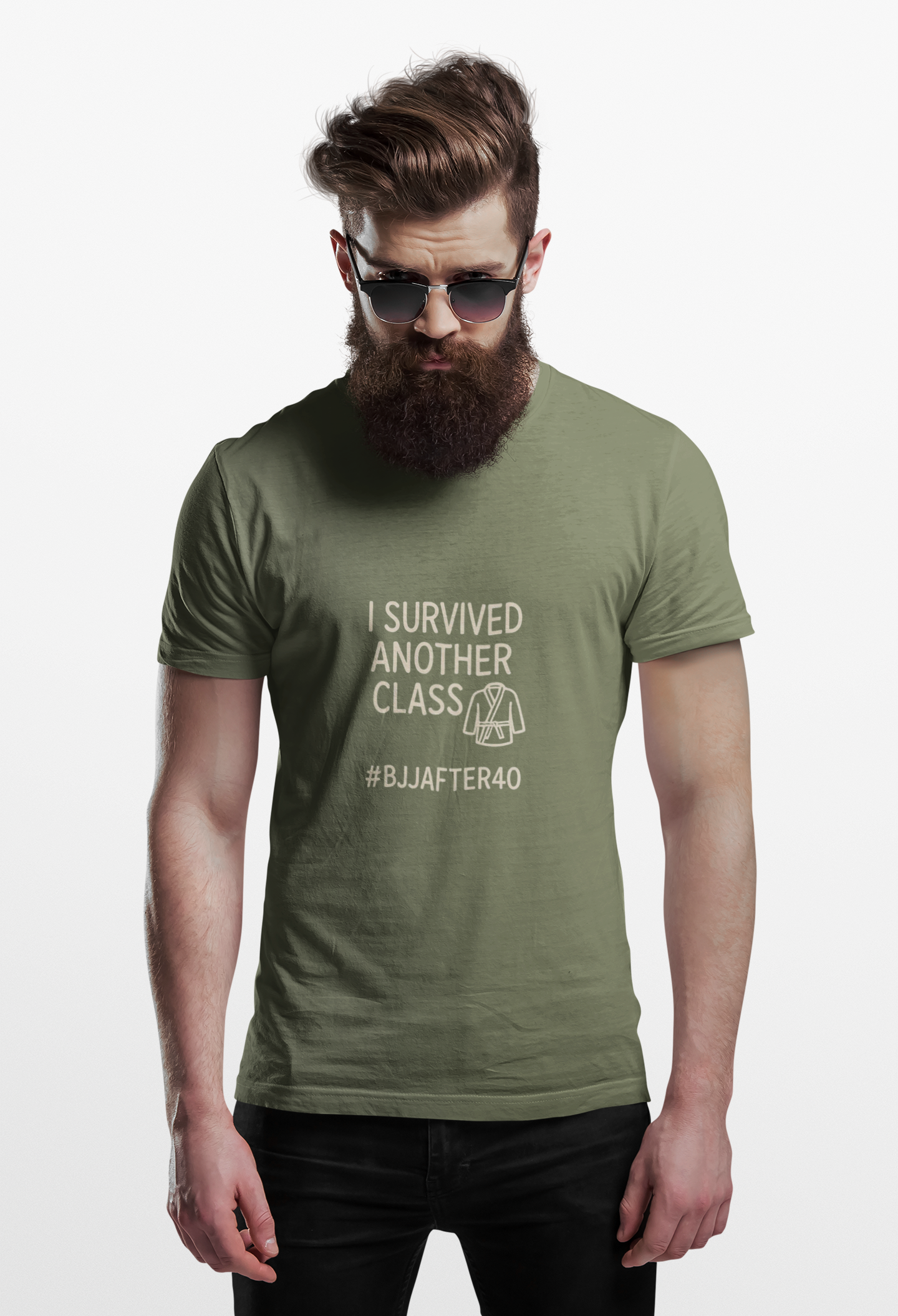 Brazilian Jiu Jitsu shirt - BJJAfter40: I Survived Another Class