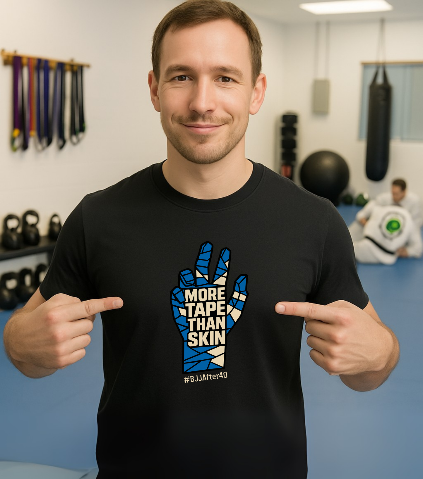 Jiu Jitsu T-Shirt - More tape than skin - Colors