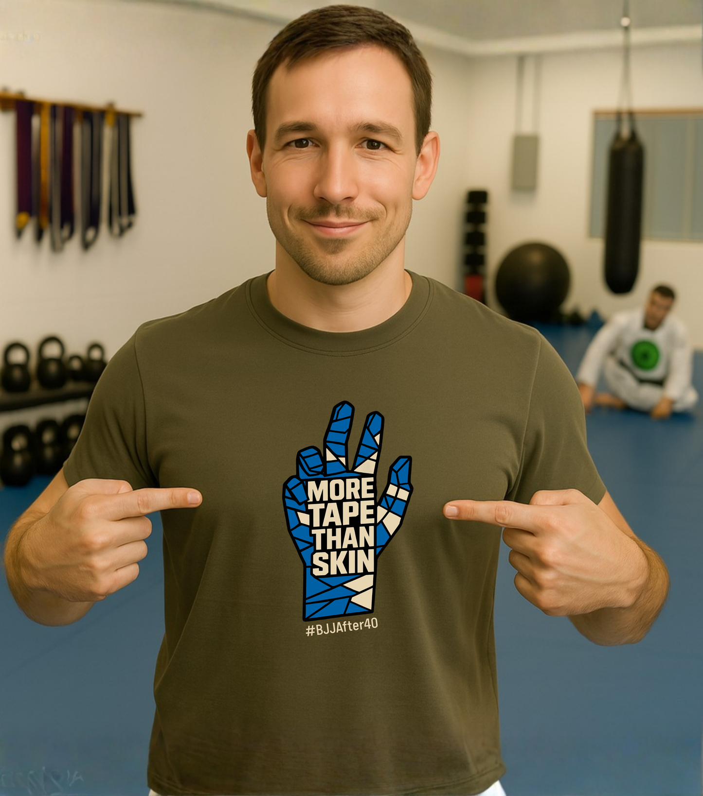 Jiu Jitsu T-Shirt - More tape than skin - Colors