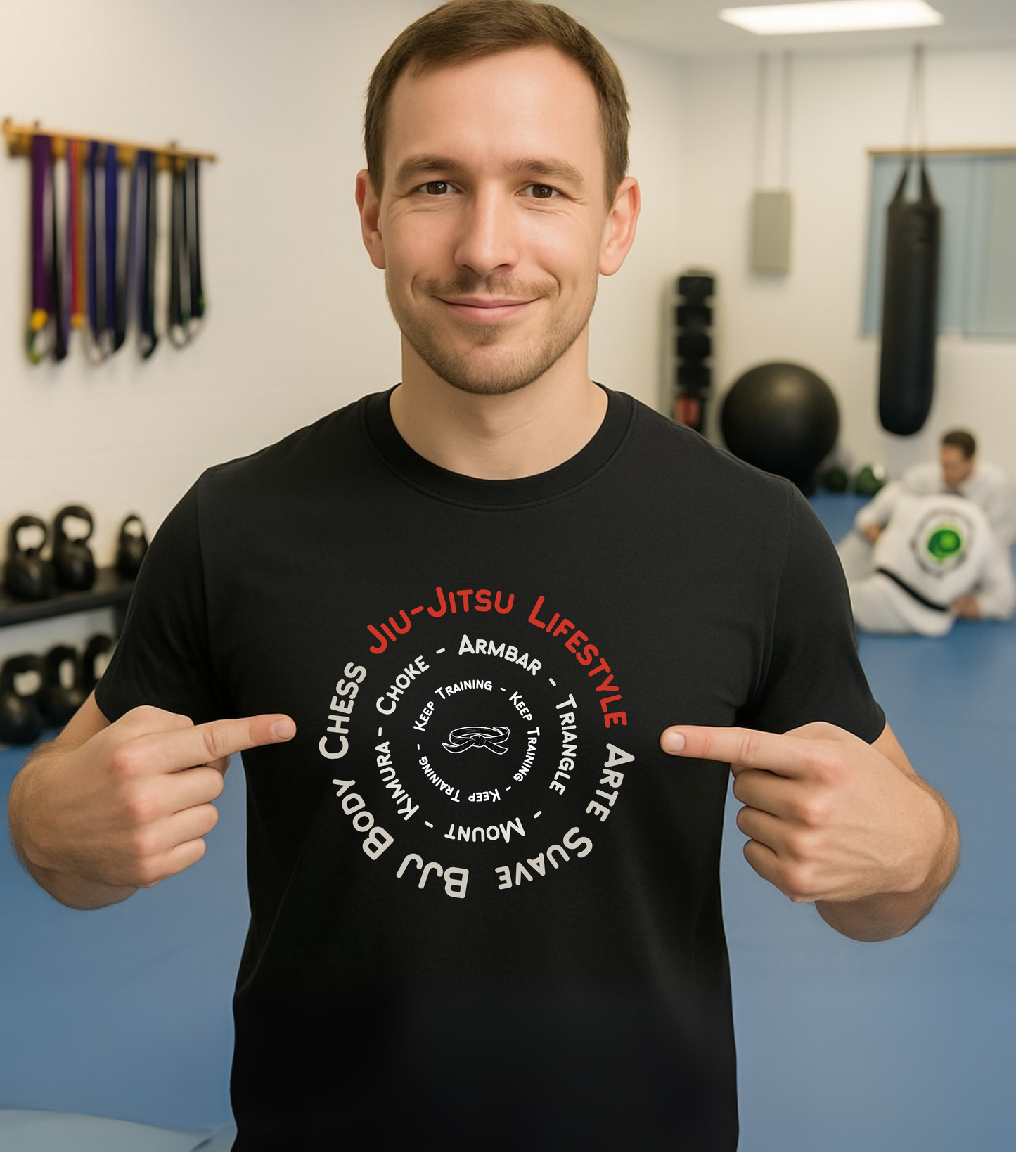 Jiu Jitsu T-Shirt - Never Stop Training