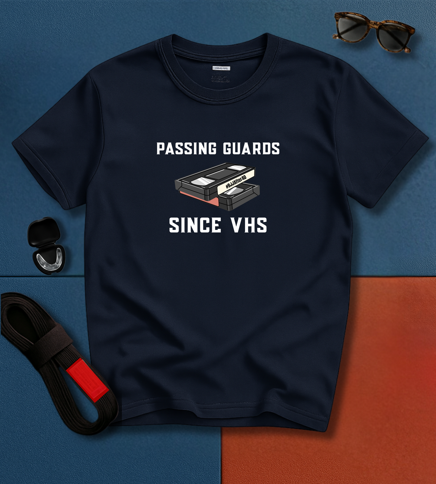Brazilian Jiu Jitsu shirt - Passing Guarda Since VHS - Graphic