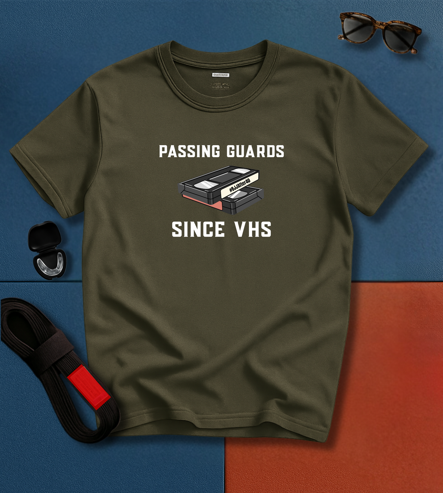 Brazilian Jiu Jitsu shirt - Passing Guarda Since VHS - Graphic
