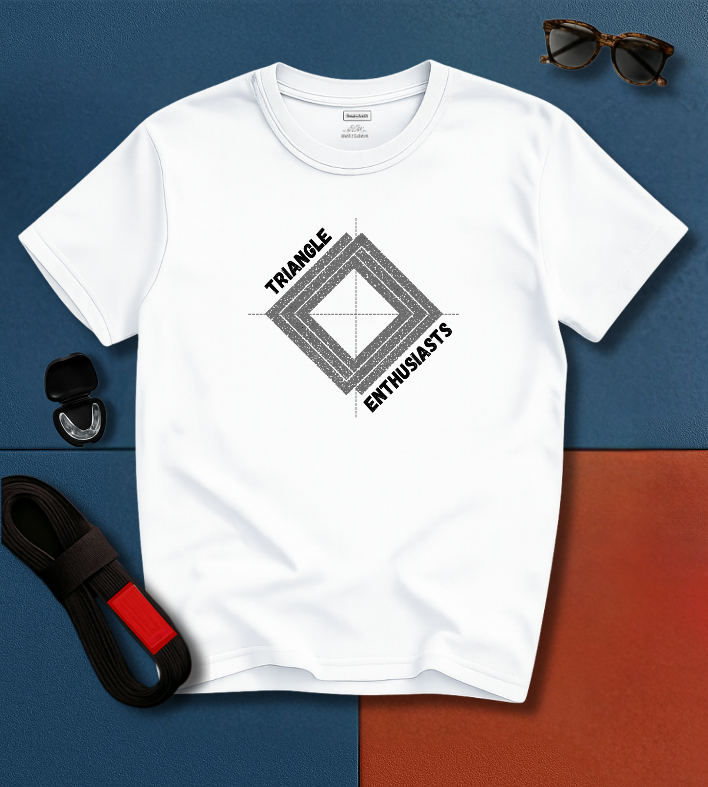 Brazilian Jiu Jitsu shirt - Triangle Enthusiasts - Black&White