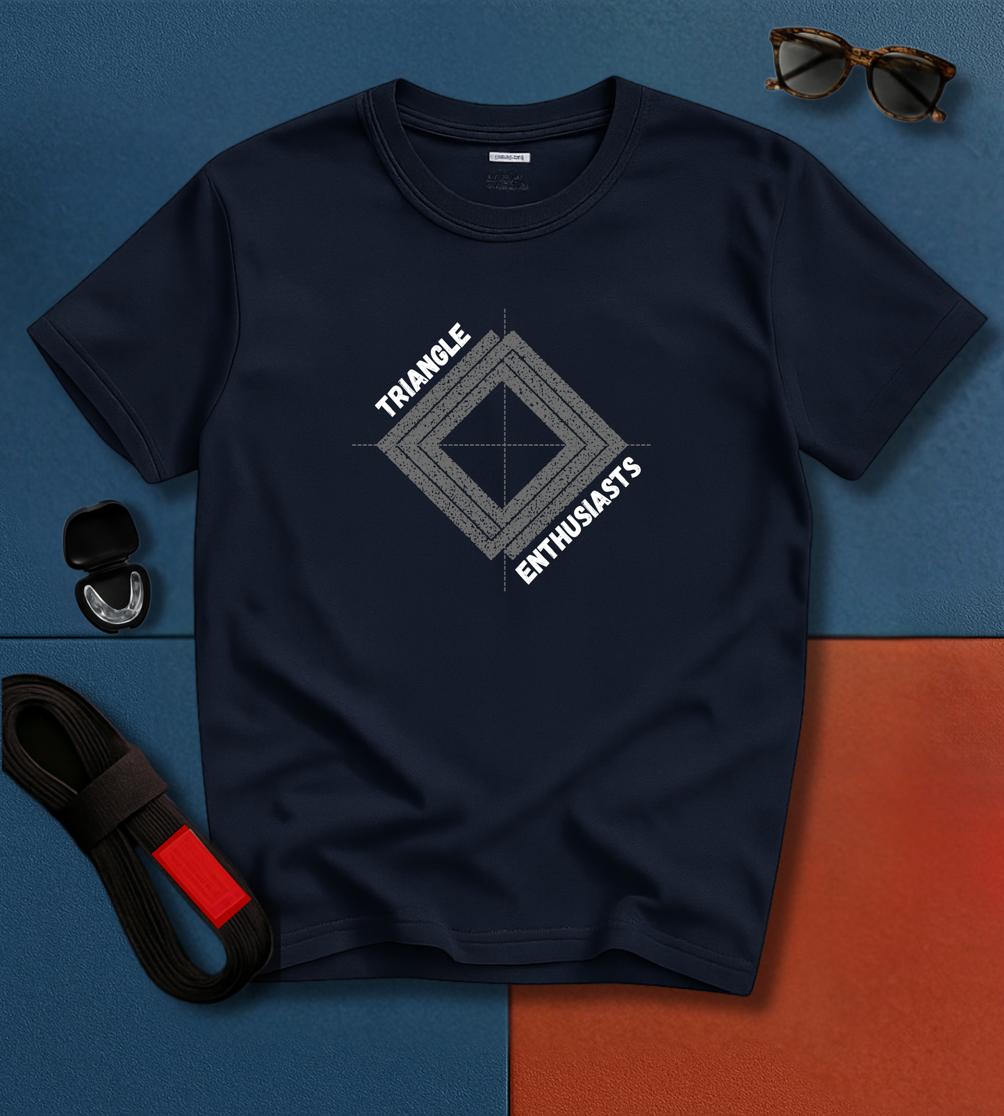 Brazilian Jiu Jitsu shirt - Triangle Enthusiasts - Black&White