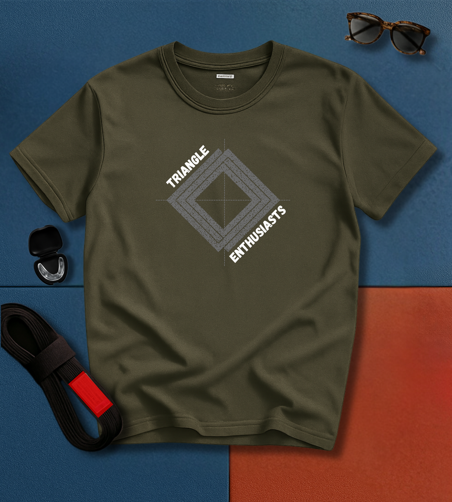 Brazilian Jiu Jitsu shirt - Triangle Enthusiasts - Black&White
