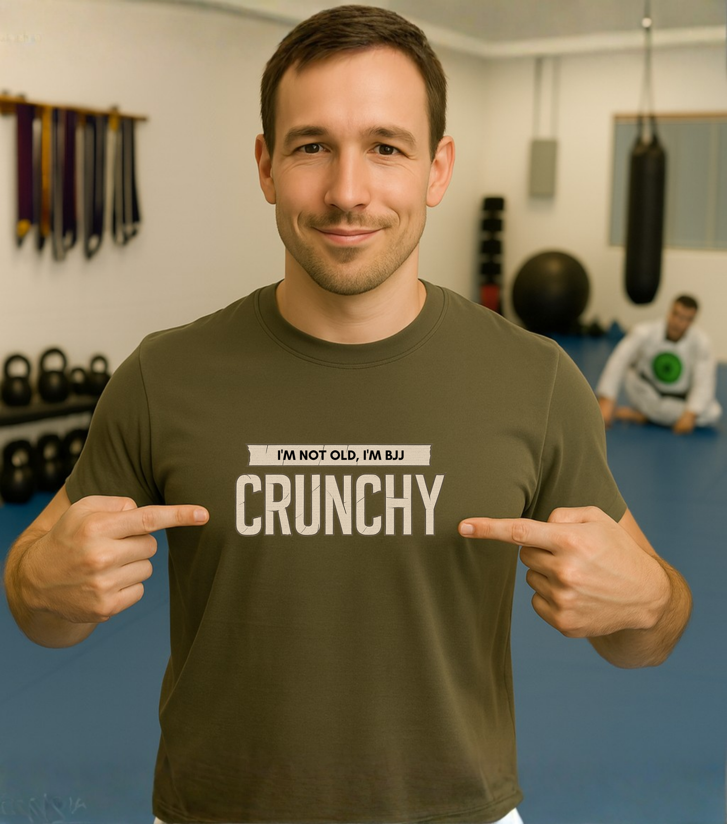 Brazilian Jiu Jitsu shirt - I'm Not Old, I'm BJJ Crunchy
