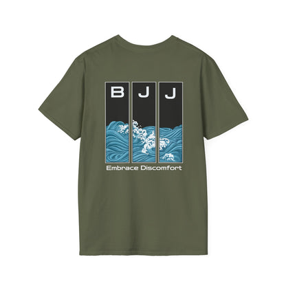 Back Embrace Discomfort Graphic BJJ T-shirt