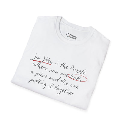 Jiu Jitsu T-Shirt - The Puzzle - Handwritten