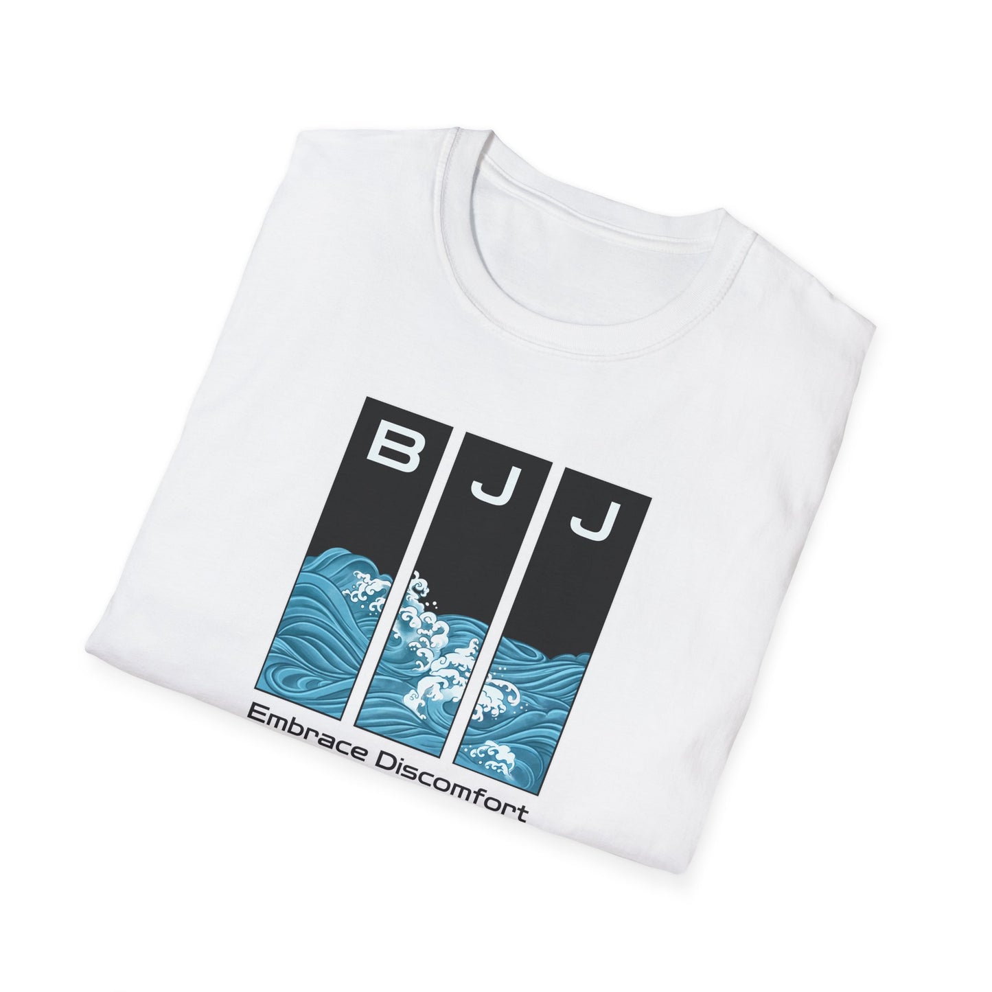 Embrace Discomfort Graphic BJJ T-shirt detail view | Frames Culture BJJ t-shirt