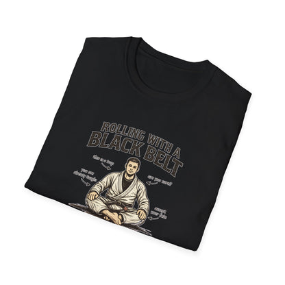 Black Belt Roll BJJ T-shirt