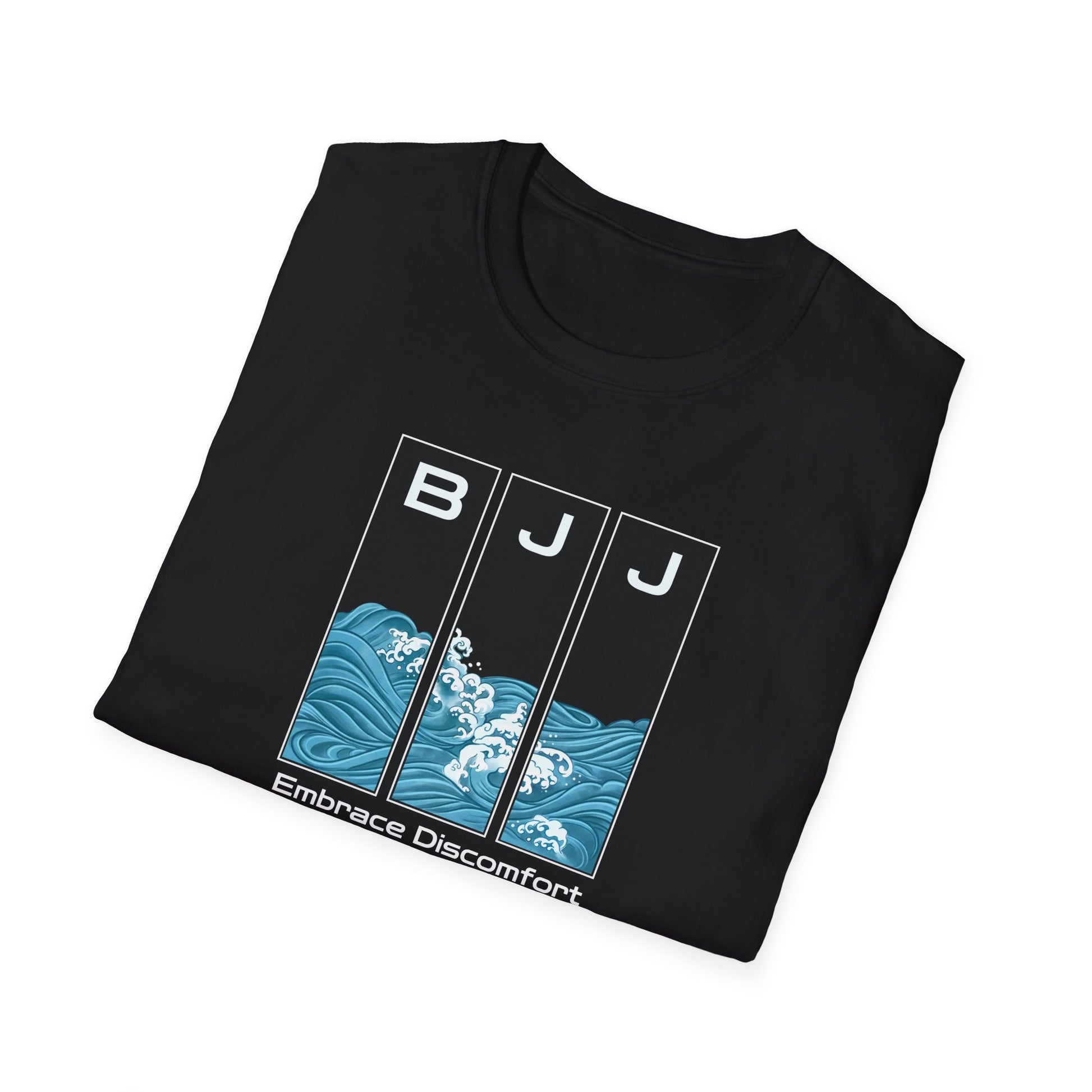 Embrace Discomfort Graphic BJJ T-shirt back view | Frames Culture BJJ t-shirt
