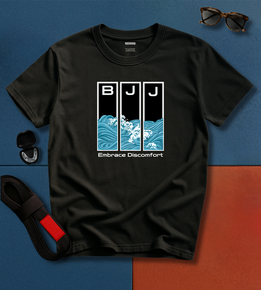 Brazilian Jiu-Jitsu Short Sleeve Shirt: Embrace Discomfort Waves