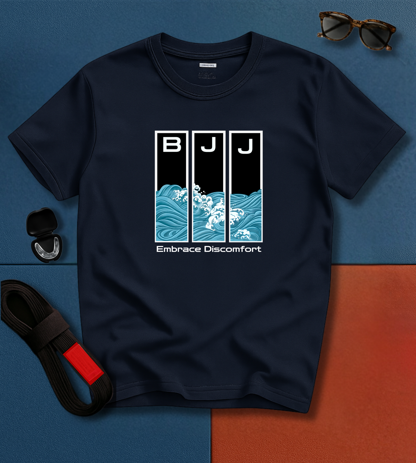 Brazilian Jiu-Jitsu Short Sleeve Shirt: Embrace Discomfort Waves