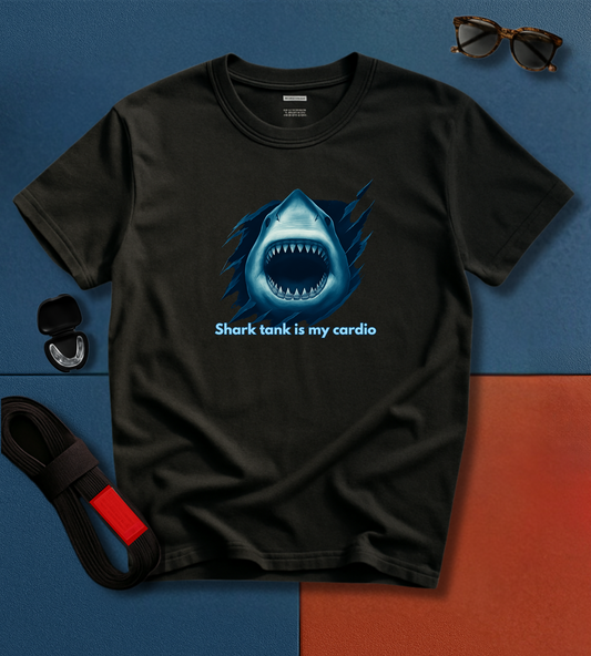 Jiu Jitsu T-Shirt - Shark Tank is My Cardio