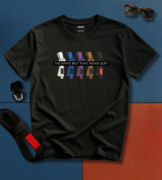 Jiu Jitsu T-Shirt - White Belt Never Quit