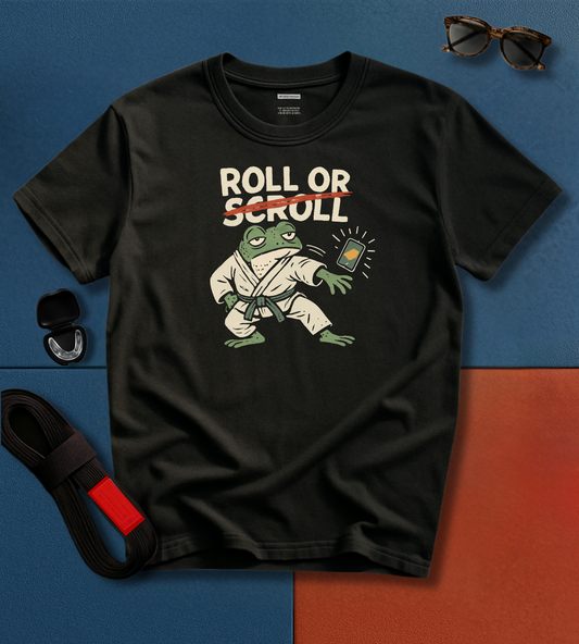 Jiu Jitsu T-Shirt - Roll Or Scroll