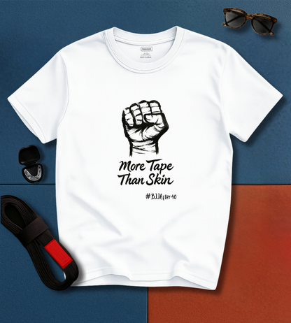 Jiu Jitsu T-Shirt - More tape than skin - Black & White