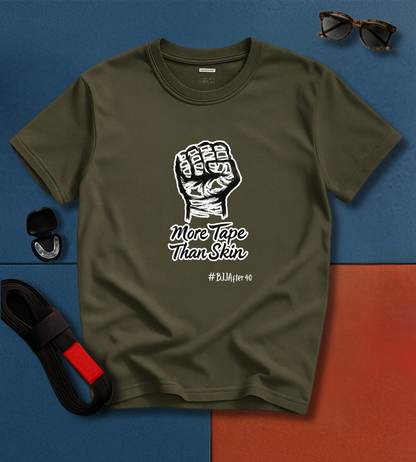 Jiu Jitsu T-Shirt - More tape than skin - Black & White