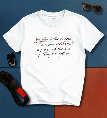 Jiu Jitsu T-Shirt - The Puzzle - Handwritten