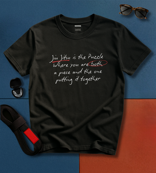 Jiu Jitsu T-Shirt - The Puzzle - Handwritten