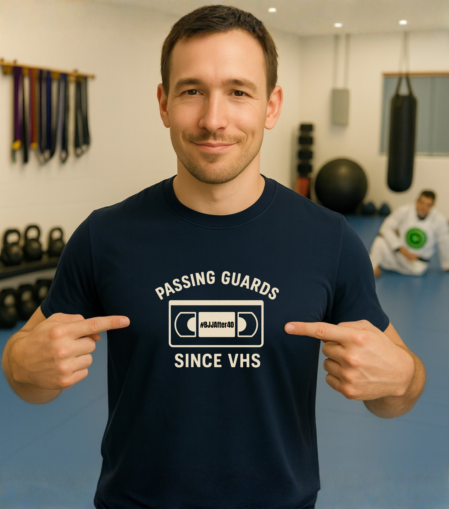 Brazilian Jiu Jitsu shirt - Passing Guards Since VHS - Minimal