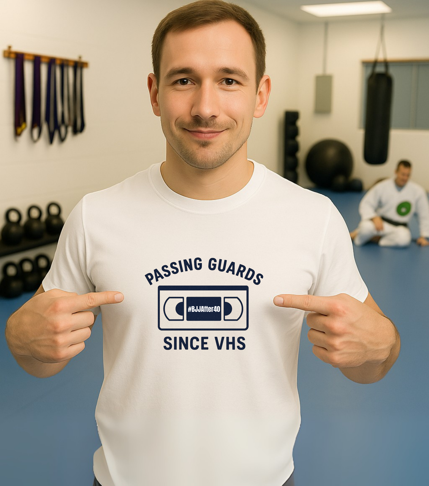 Brazilian Jiu Jitsu shirt - Passing Guards Since VHS - Minimal