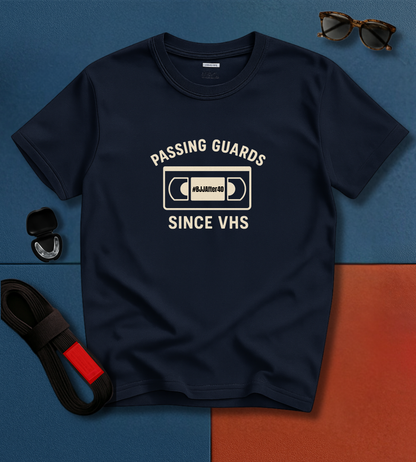 Brazilian Jiu Jitsu shirt - Passing Guards Since VHS - Minimal